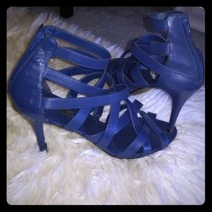 Blue strappy Zara sandals